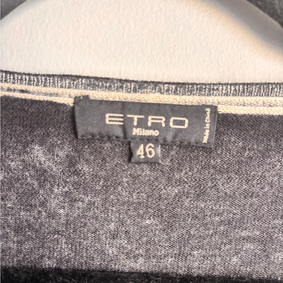 Etro Multicolor Patterned V-Neck Longsleeve - Picture 3 of 3